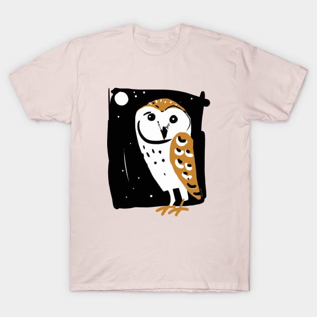 Barn Owl #1 T-Shirt by belettelepink